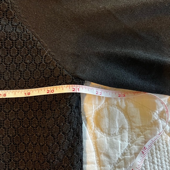 CAbi Black Textured Zippered Bomber Style Sweater Style #201 | Size XL - Picture 6 of 7